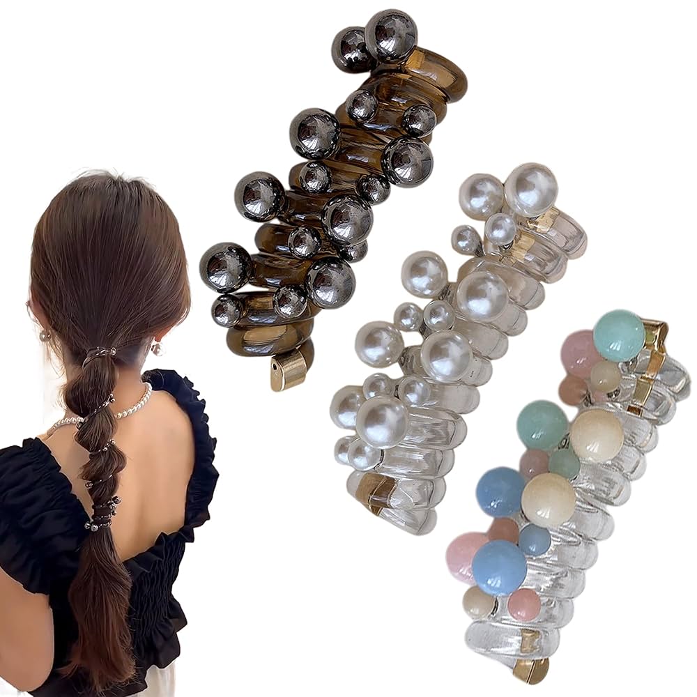 ルビルビ様 オーダーヘアゴム Amazon | コイルポニー ヘアアクセサリー 3点セット コイル